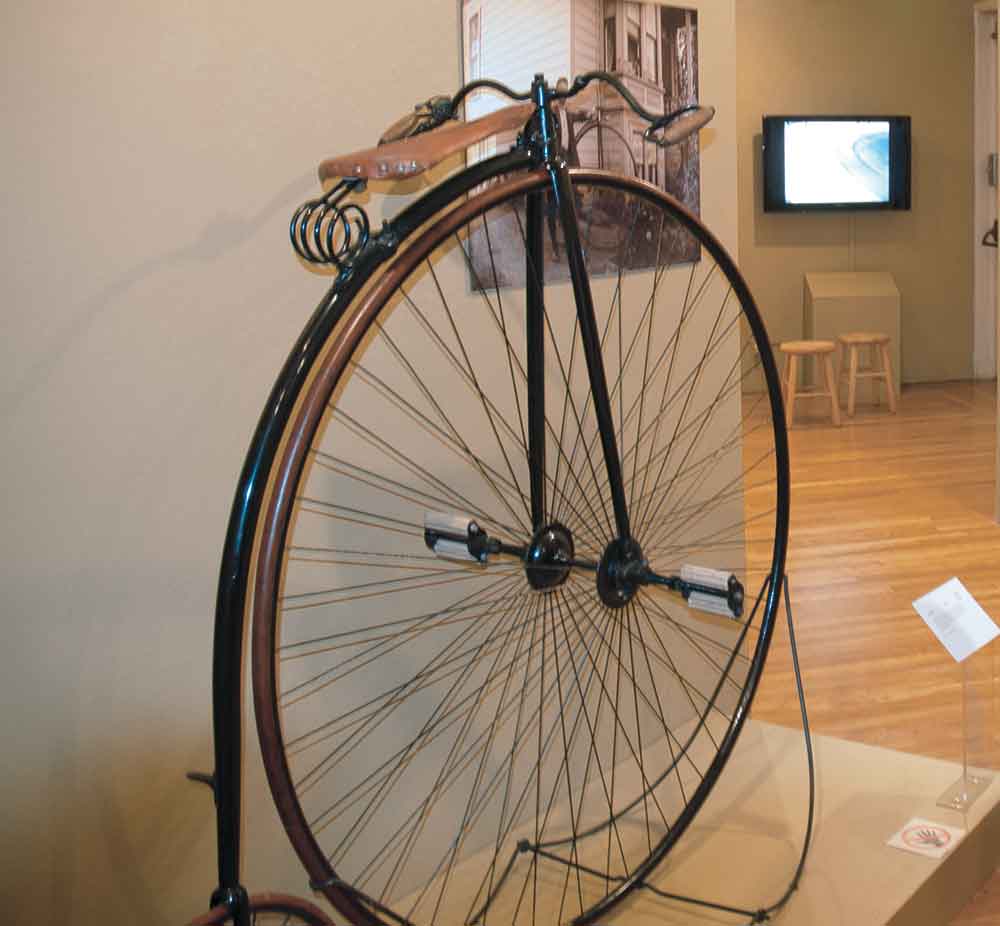 Although this museum piece won't roll, you can see others at a vinatge bike ride near you!'