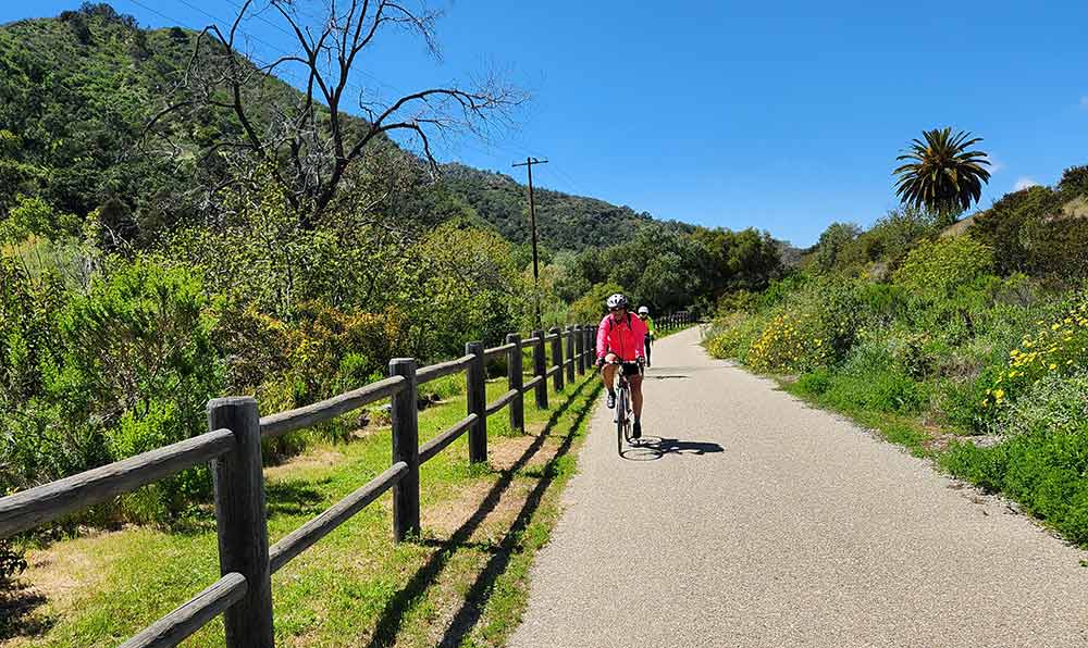 Photo of the Ventura River Trail which makes up a portion of the Cool Breeze Century. Photo by Dan Shryock.